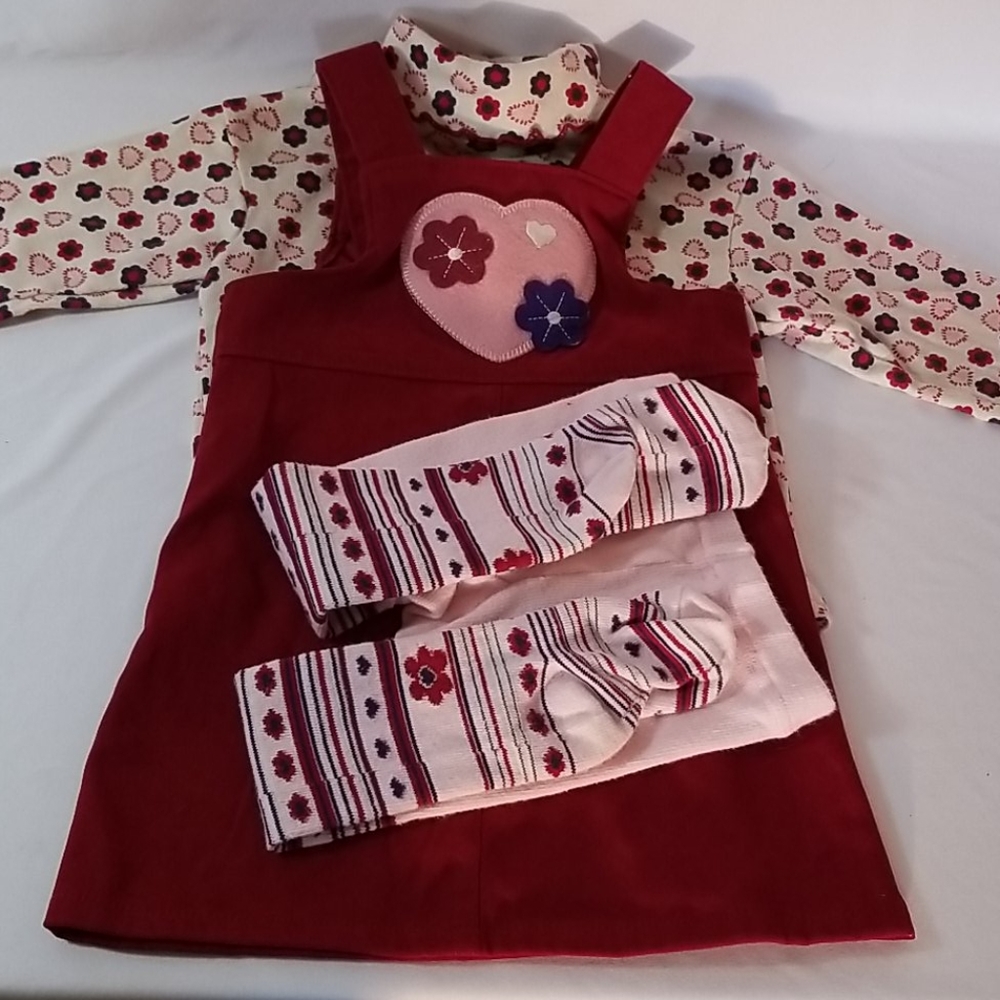 Heart and Flower Dress Set